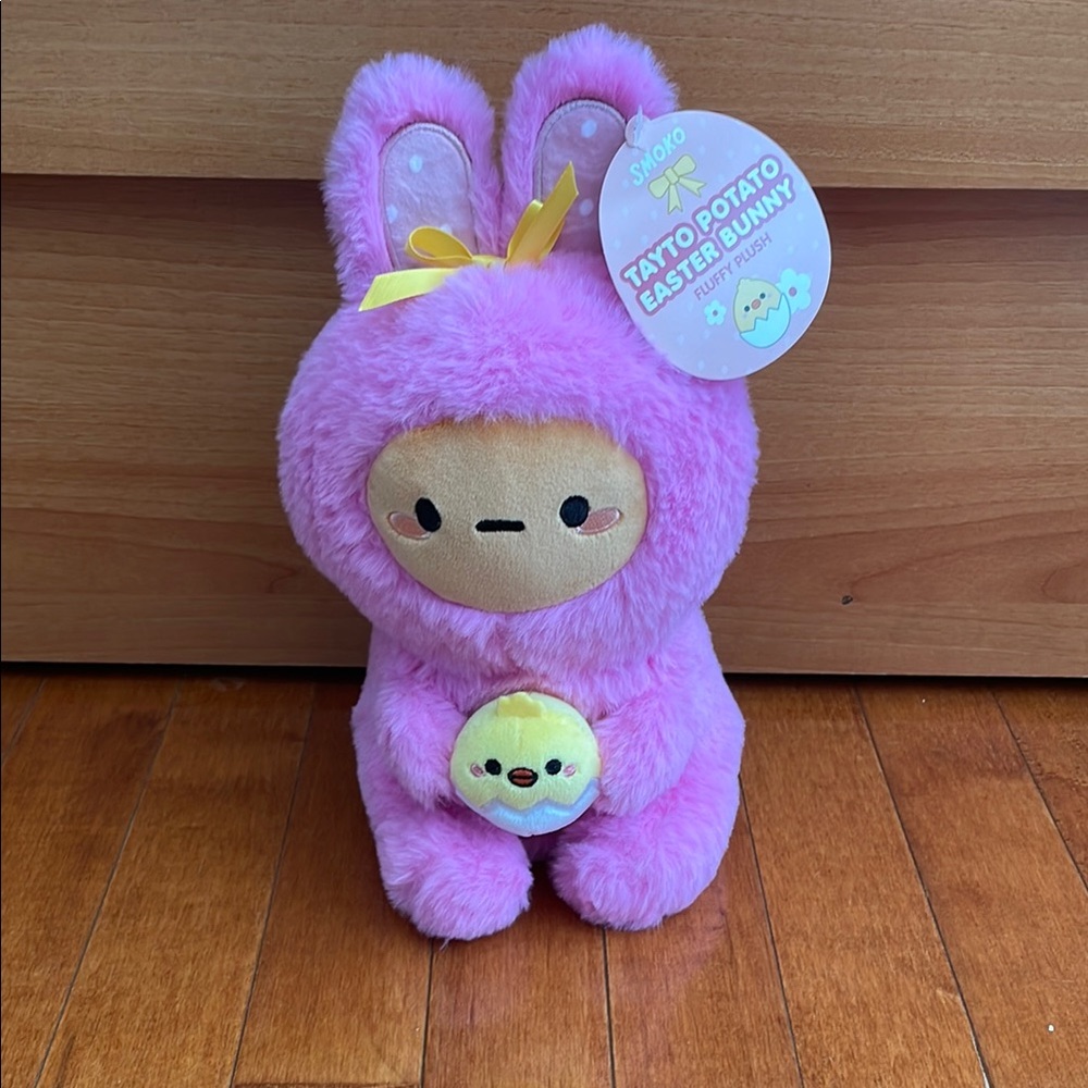 Pink Easter Bunny Plush Toy